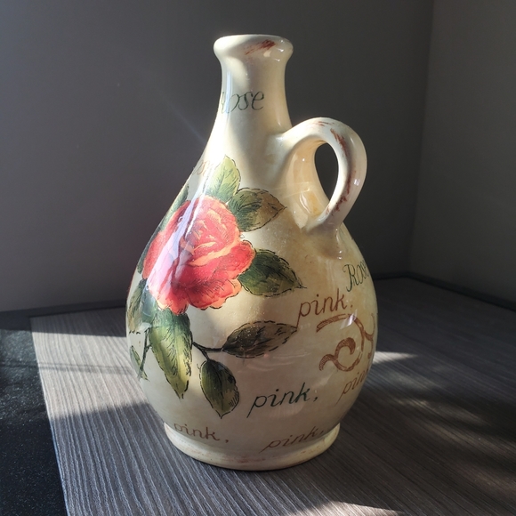 Vintage rose flower vase - Picture 2 of 2